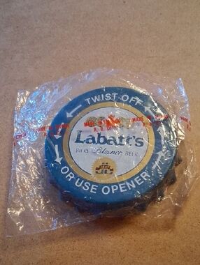 Labatt's Pilsner Bottle Cap Opener - Blue and Gold